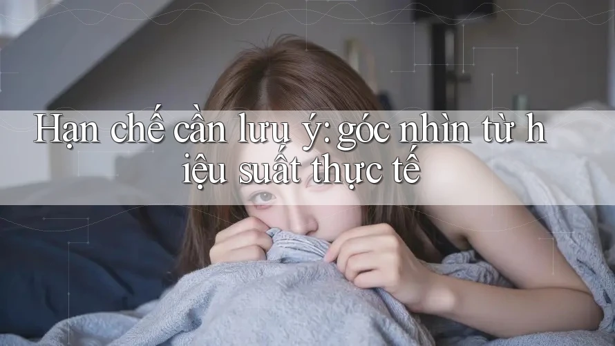 Hạn chế cần lưu ý: góc nhìn từ hiệu suất thực tế Hạn chế cần lưu ý: góc nhìn từ hiệu suất thực tế