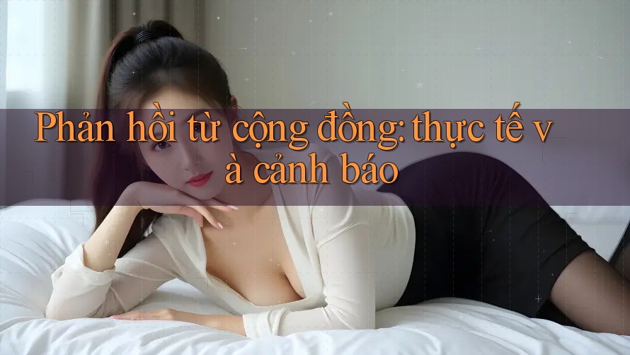 Phản hồi từ cộng đồng: thực tế và cảnh báo Phản hồi từ cộng đồng: thực tế và cảnh báo