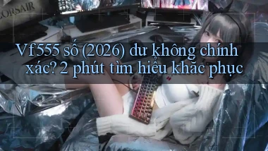 Vf555 số (2026) dư không chính xác 2 phút tìm hiểu khắc phục